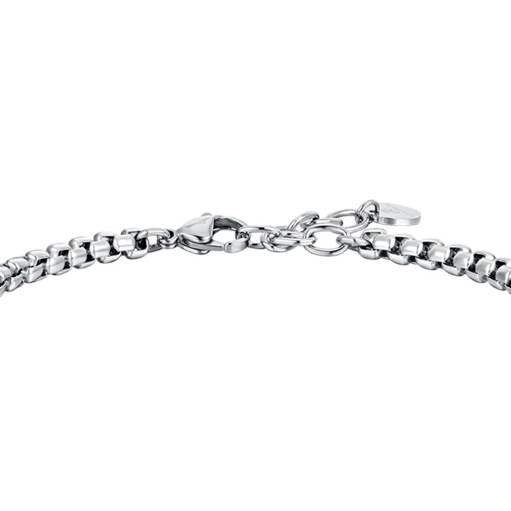 BRACCIALE UOMO IN ACCIAIO ELEMENTI CENTRALI - Image 5