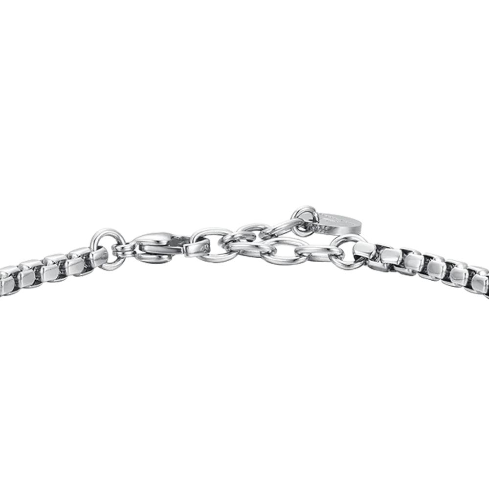 BRACCIALE UOMO IN ACCIAIO ELEMENTI IP NERO E IP ROSE - Image 5