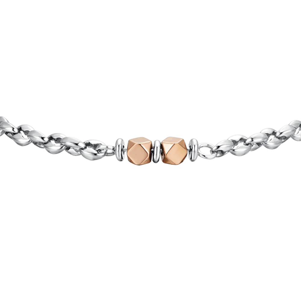 BRACCIALE UOMO IN ACCIAIO EMATITE IP ROSE - Image 2