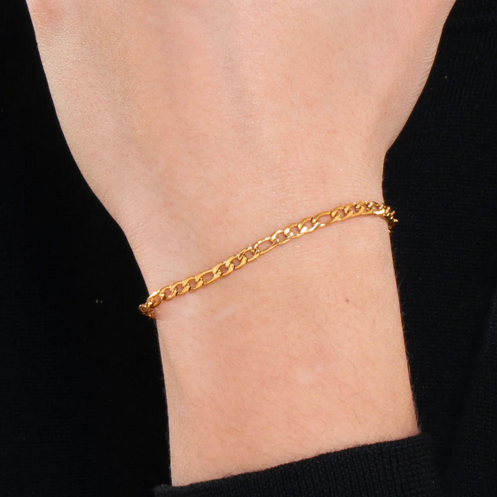BRACCIALE UOMO IN ACCIAIO IP GOLD - Image 2