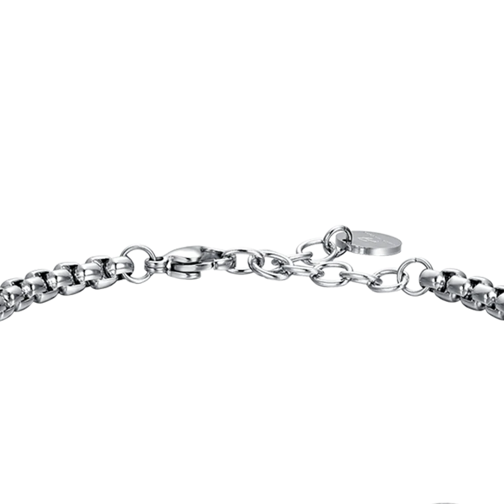 BRACCIALE UOMO IN ACCIAIO SEGNO ZODIACALE CAPRICORNO PIASTRA - Image 7