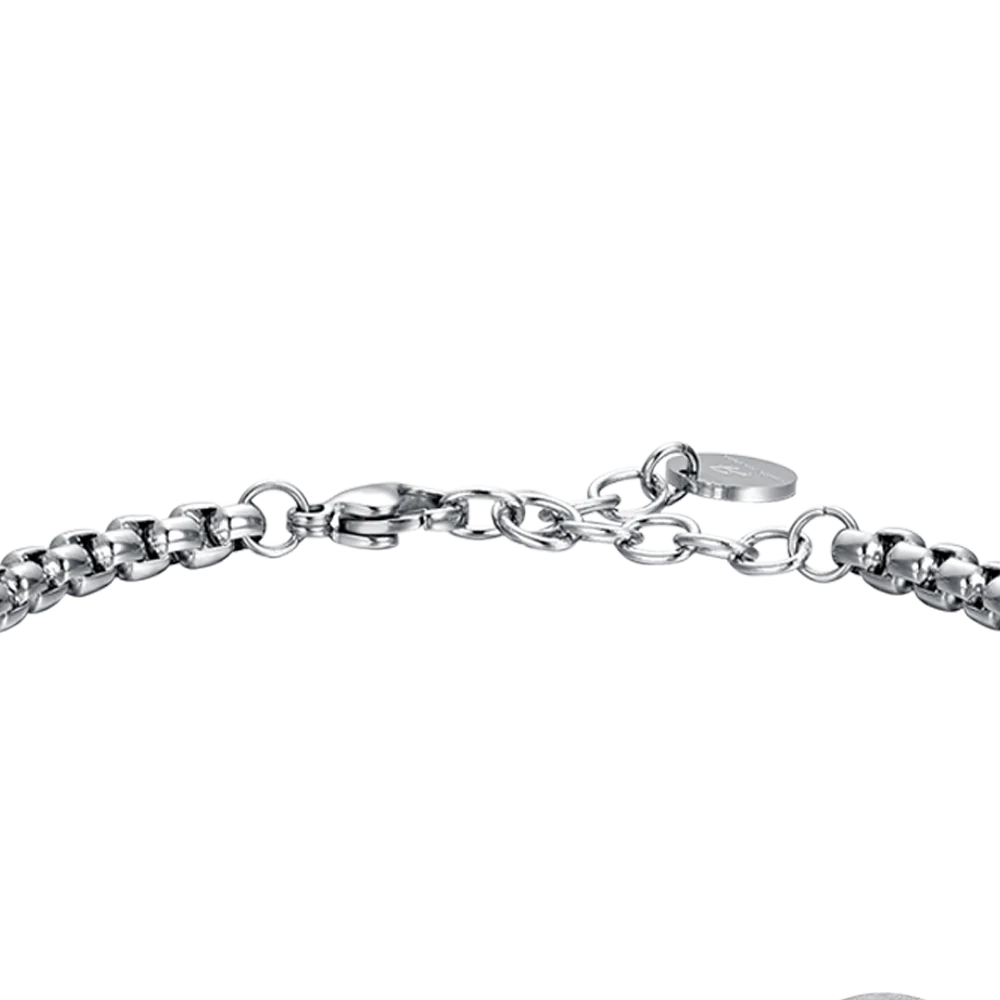 BRACCIALE UOMO IN ACCIAIO SEGNO ZODIACALE PESCI PIASTRA - Image 7