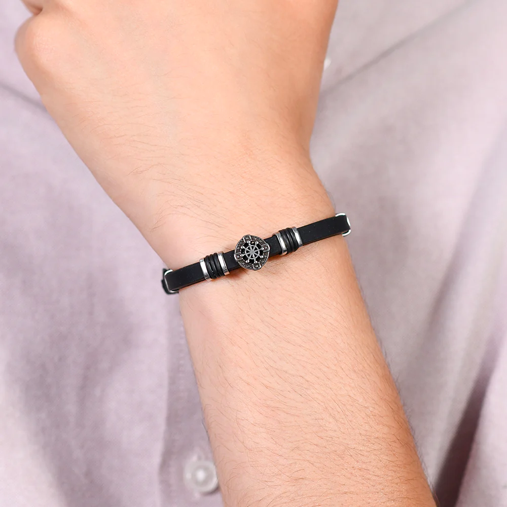 BRACCIALE UOMO IN SILICONE TIMONE - Image 2