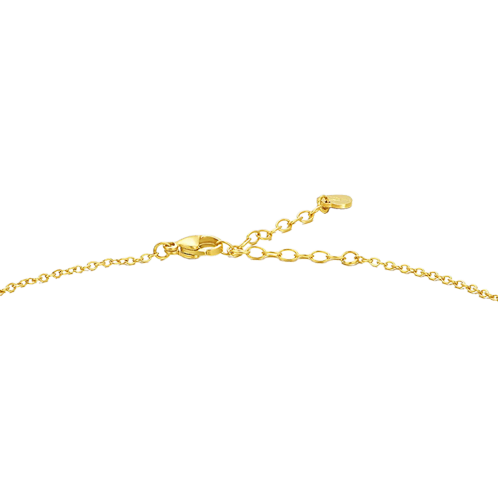 COLLANA CHOKER TENNIS DONNA IN ACCIAIO IP GOLD CON ZIRCONI BIANCHI - Image 5