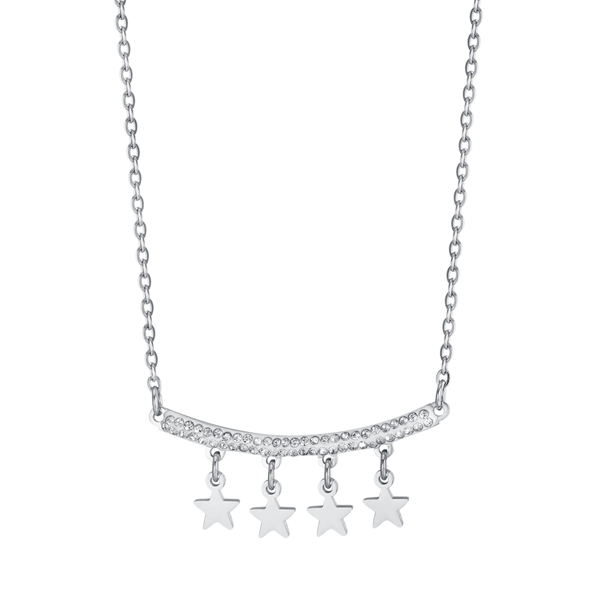 COLLANA DONNA IN ACCIAIO CON CIONDOLI STELLE - Image 4