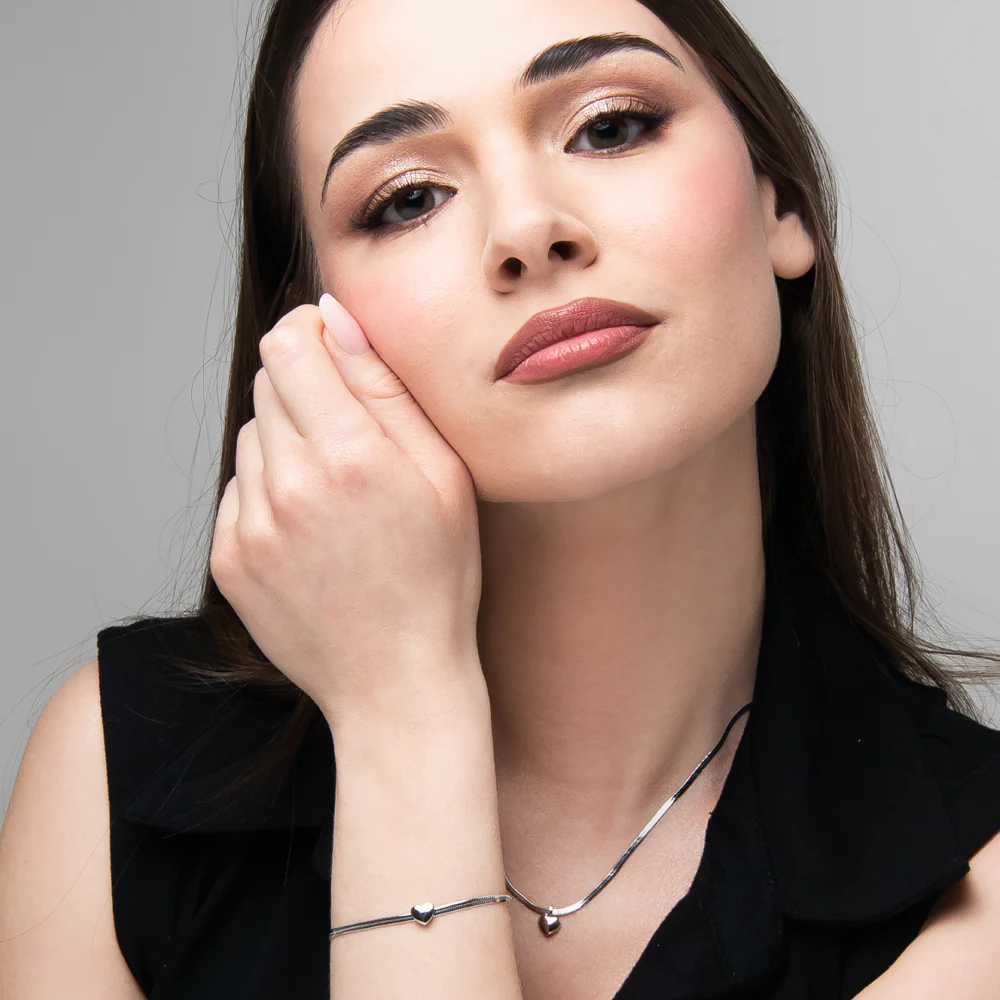 COLLANA DONNA IN ACCIAIO CON CUORE - Image 2