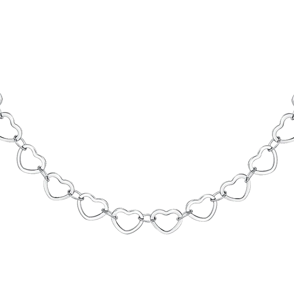 COLLANA DONNA IN ACCIAIO CON CUORI - Image 5