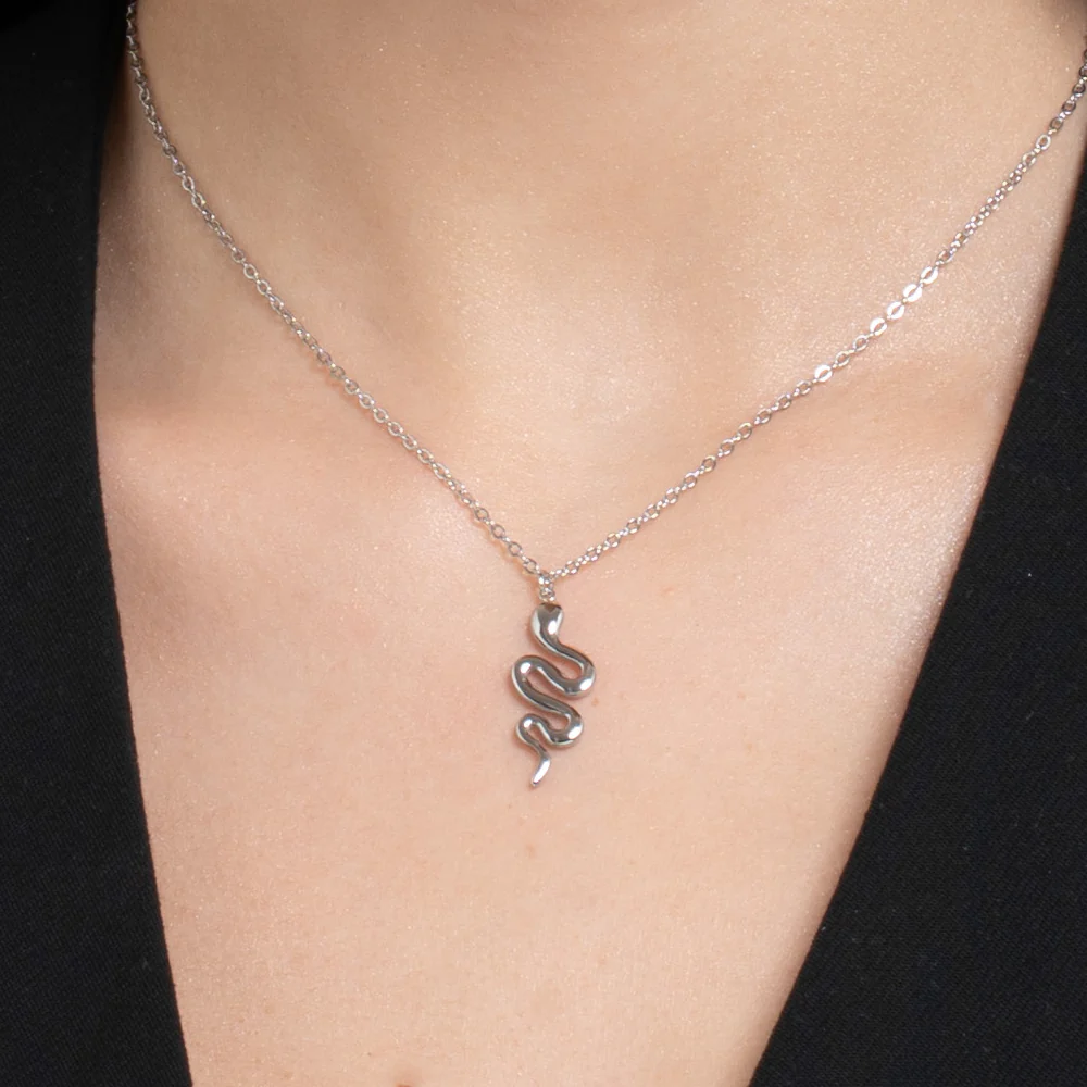 COLLANA DONNA IN ACCIAIO CON SERPENTE - Image 2