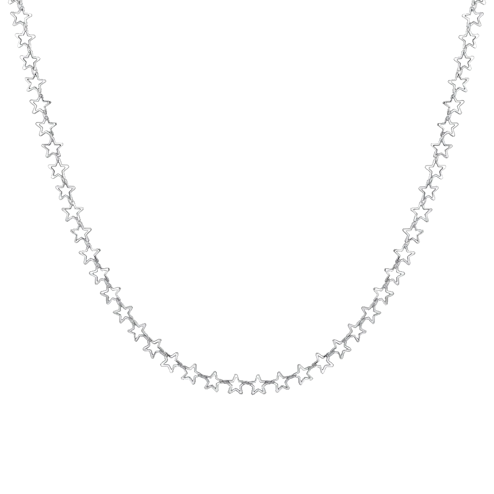 COLLANA DONNA IN ACCIAIO CON STELLE