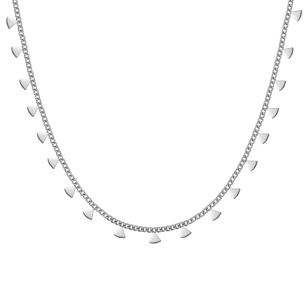 COLLANA DONNA IN ACCIAIO CON TRIANGOLI
