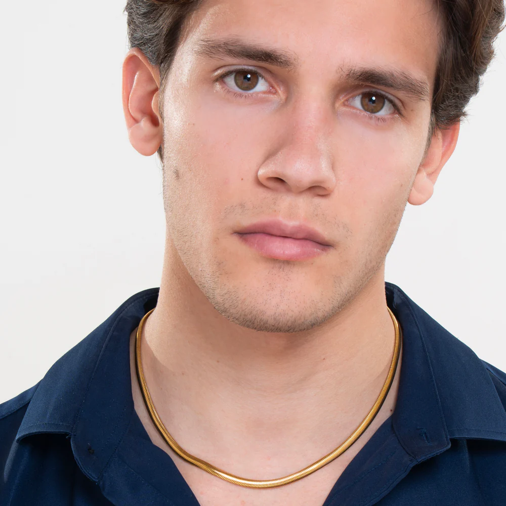 COLLANA DONNA IN ACCIAIO IP GOLD - Image 3