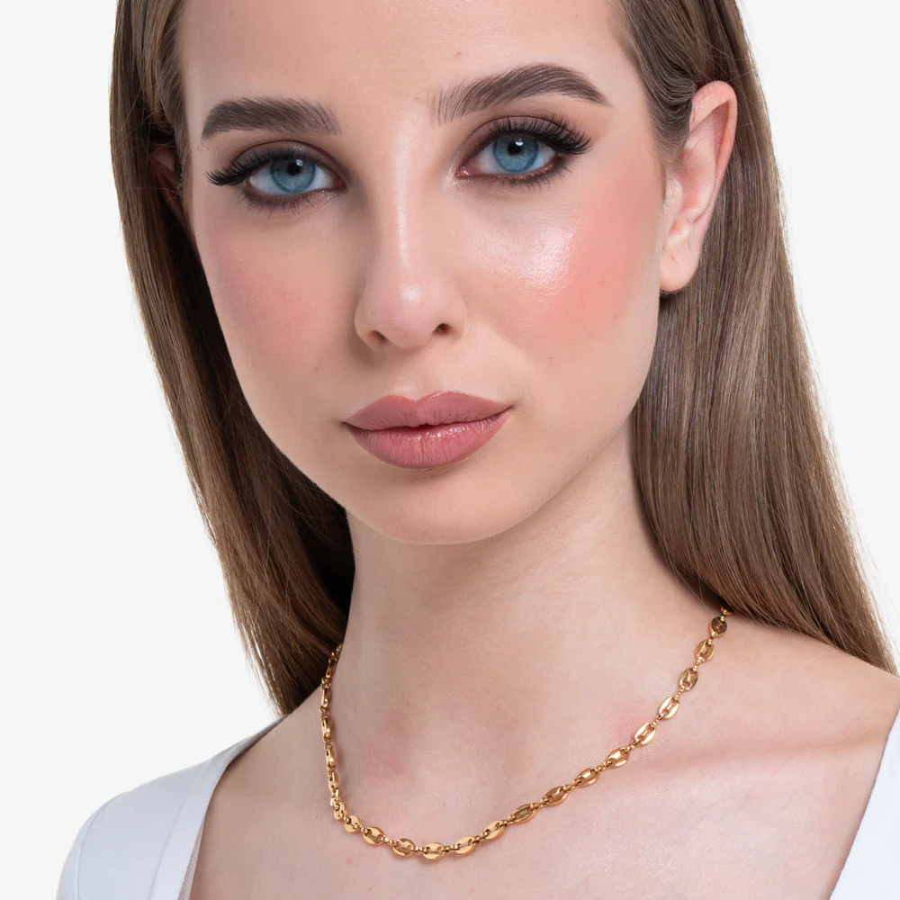 COLLANA DONNA IN ACCIAIO IP GOLD - Image 3