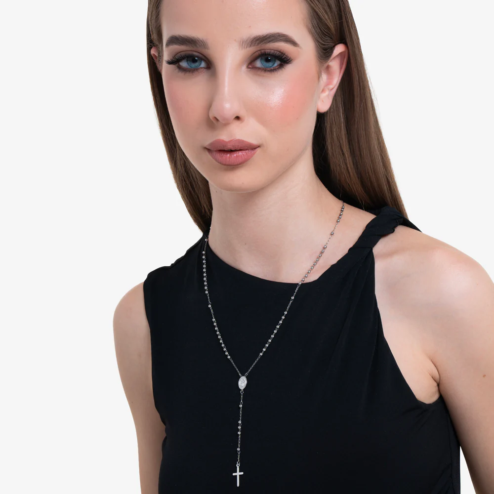 COLLANA DONNA ROSARIO  IN ACCIAIO - Image 3