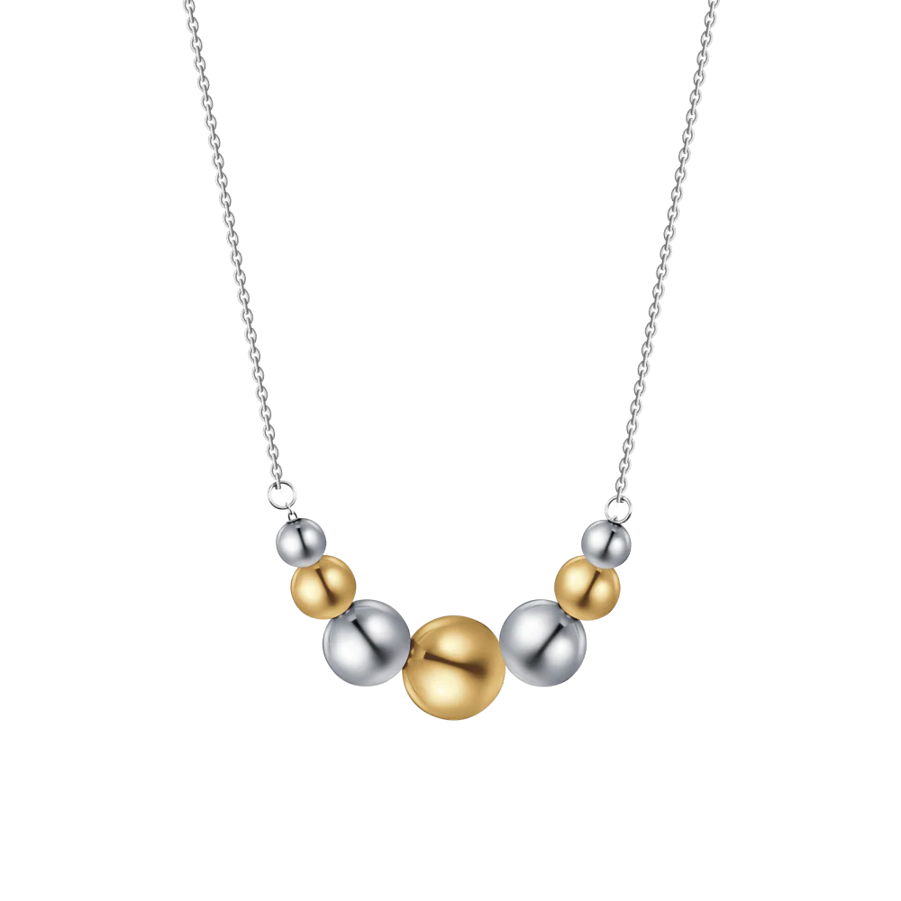 COLLANA DONNAIN ACCIAIO ED ACCIAIO IP GOLD