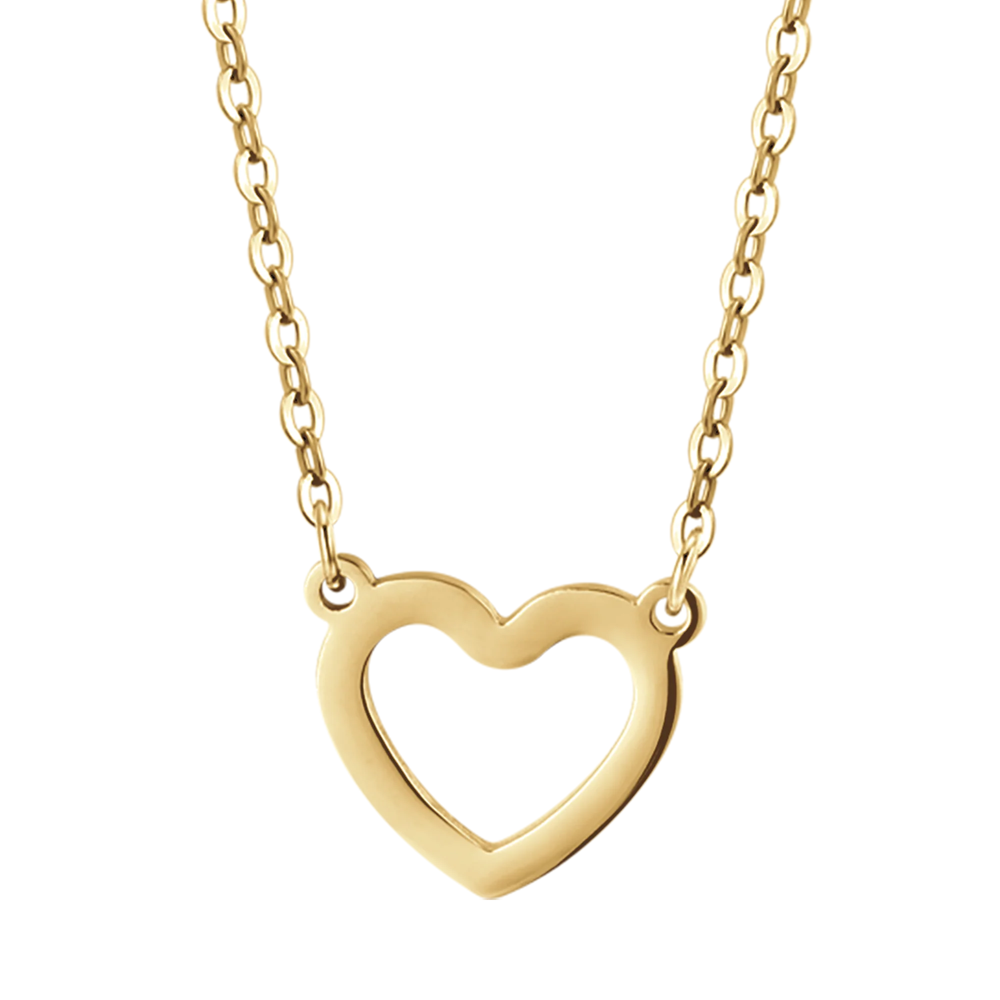 COLLANA DONNA IN ACCIAIO IP GOLD CON CUORE GOLD - Image 4