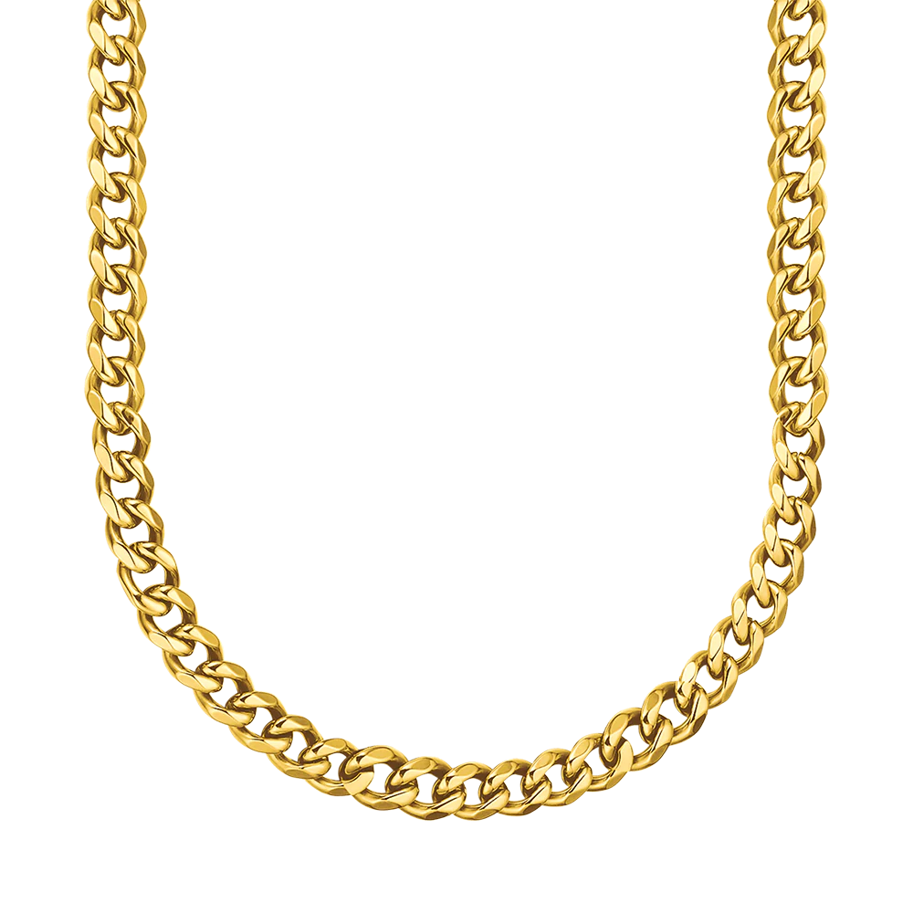 COLLANA UNISEX IN ACCIAIO CON MAGLIA CATENA  9 MM - Image 9