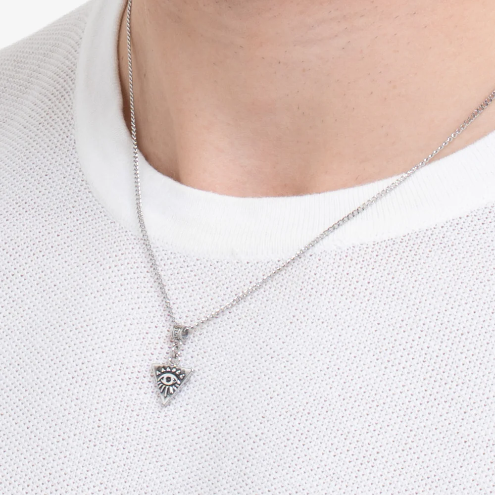COLLANA UOMO IN ACCIAIO CON OCCHIO - Image 2