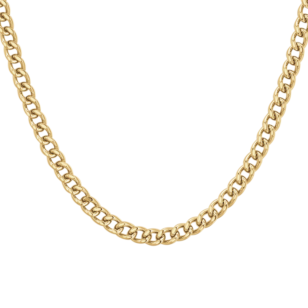 COLLANA UOMO IN ACCIAIO IP GOLD - Image 2