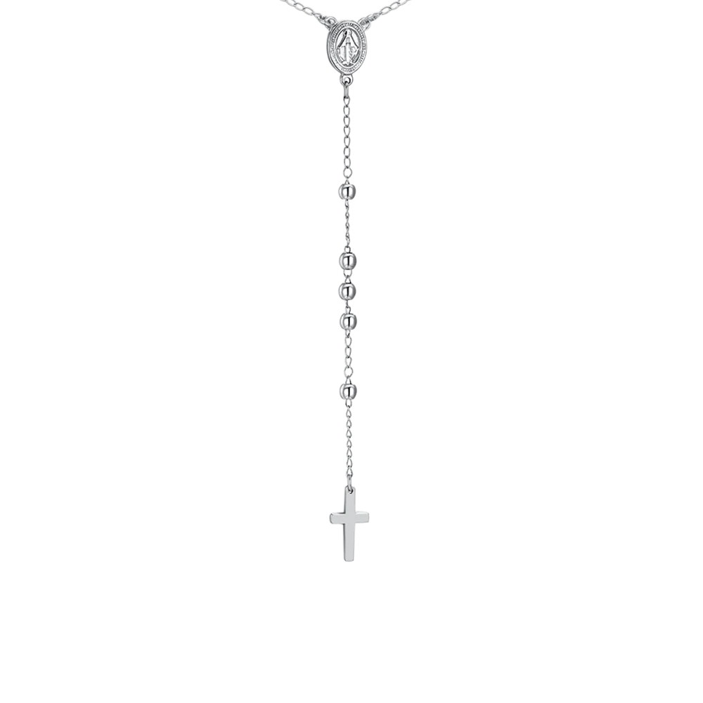COLLANA UOMO ROSARIO IN ACCIAIO - Image 4