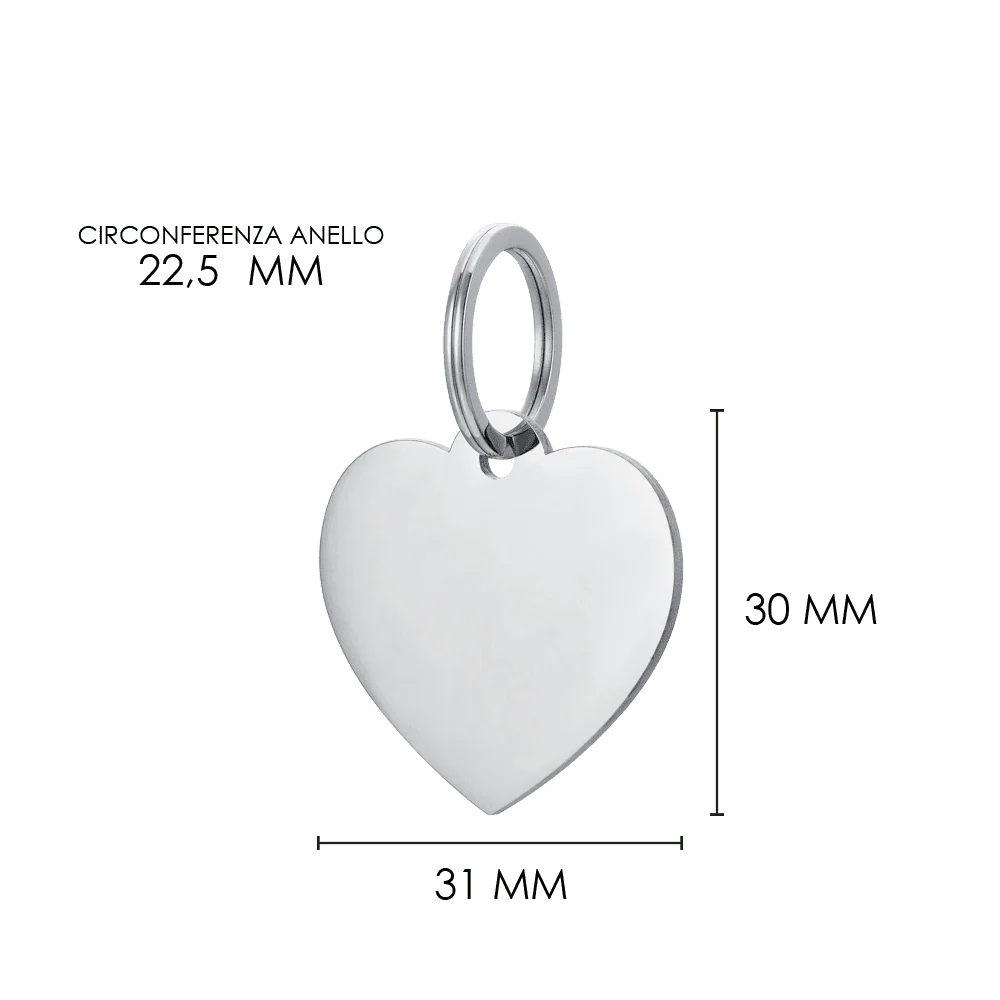 MEDAGLIETTA PERSONALIZZABILE CANE E GATTO CUORE - Image 11