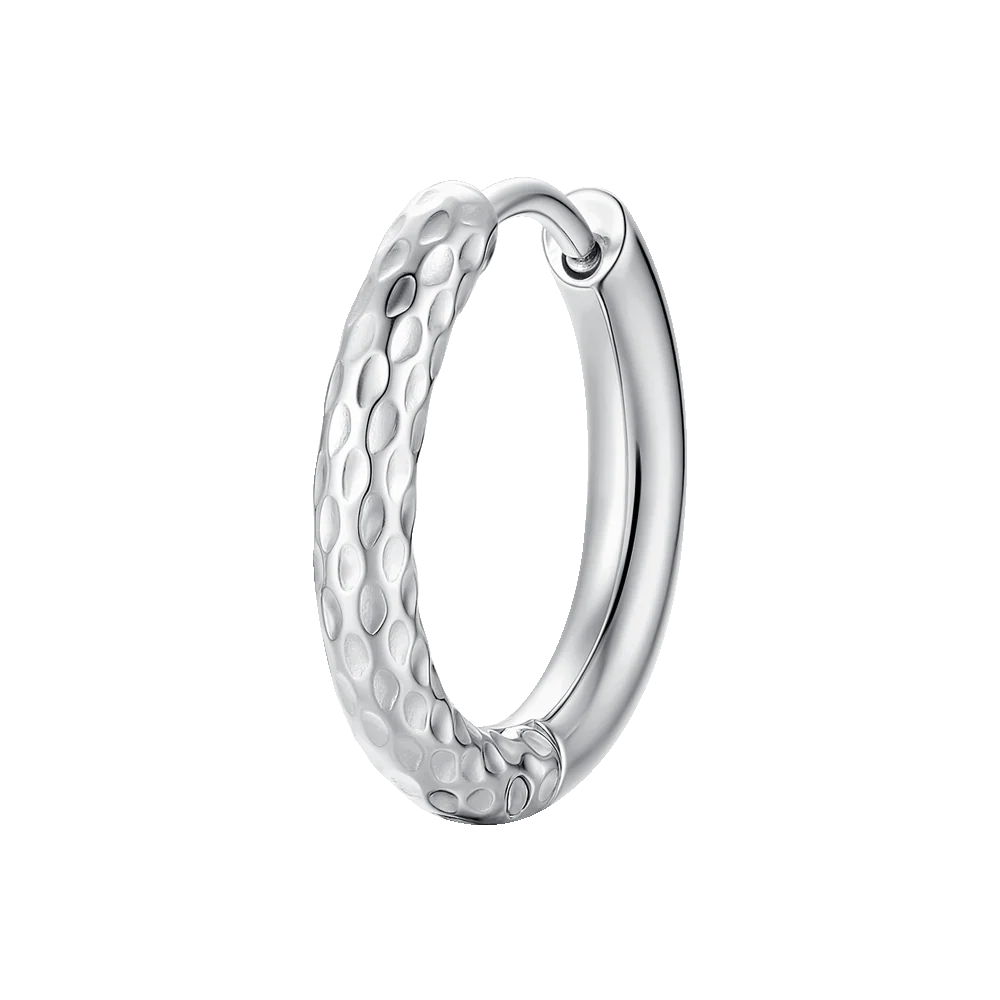 MONO ORECCHINO DONNA IN ACCIAIO CON FINITURA DIAMANTATA