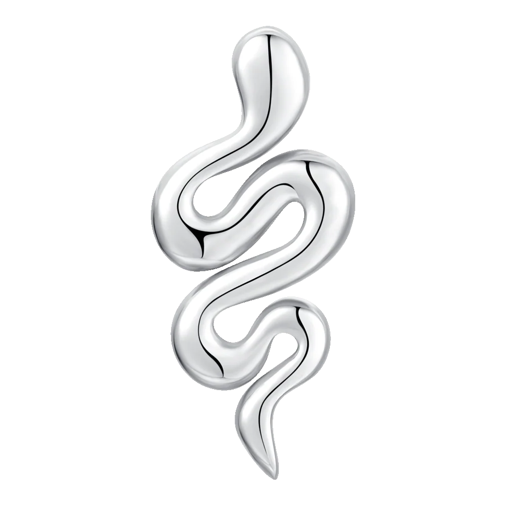 MONO ORECCHINO DONNA IN ACCIAIO CON SERPENTE