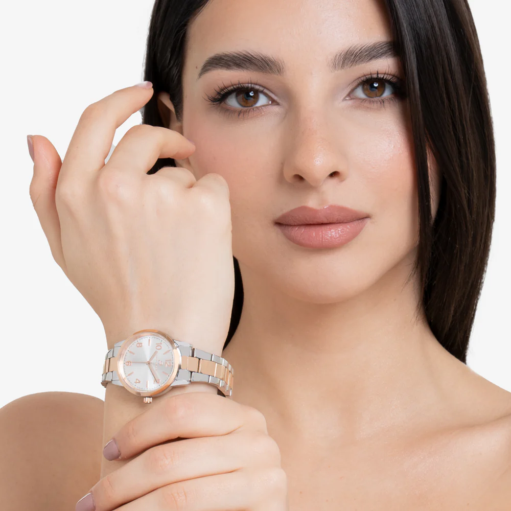 OROLOGIO DONNA IN ACCIAIO CON ELEMENTI IP GOLD - Image 3