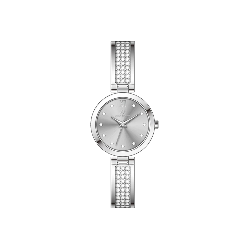 OROLOGIO DONNA IN ACCIAIO CRISTALLI E QUADRANTE GRIGIO