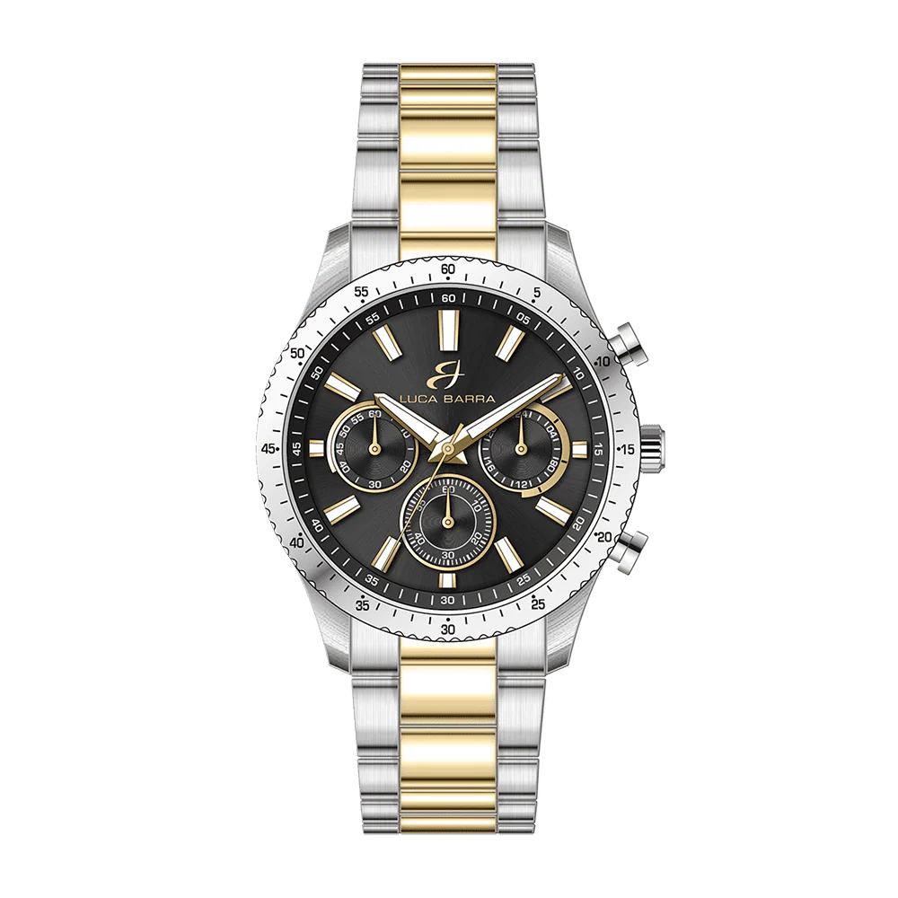 OROLOGIO UOMO IN ACCIAIO QUADRANTE NERO
