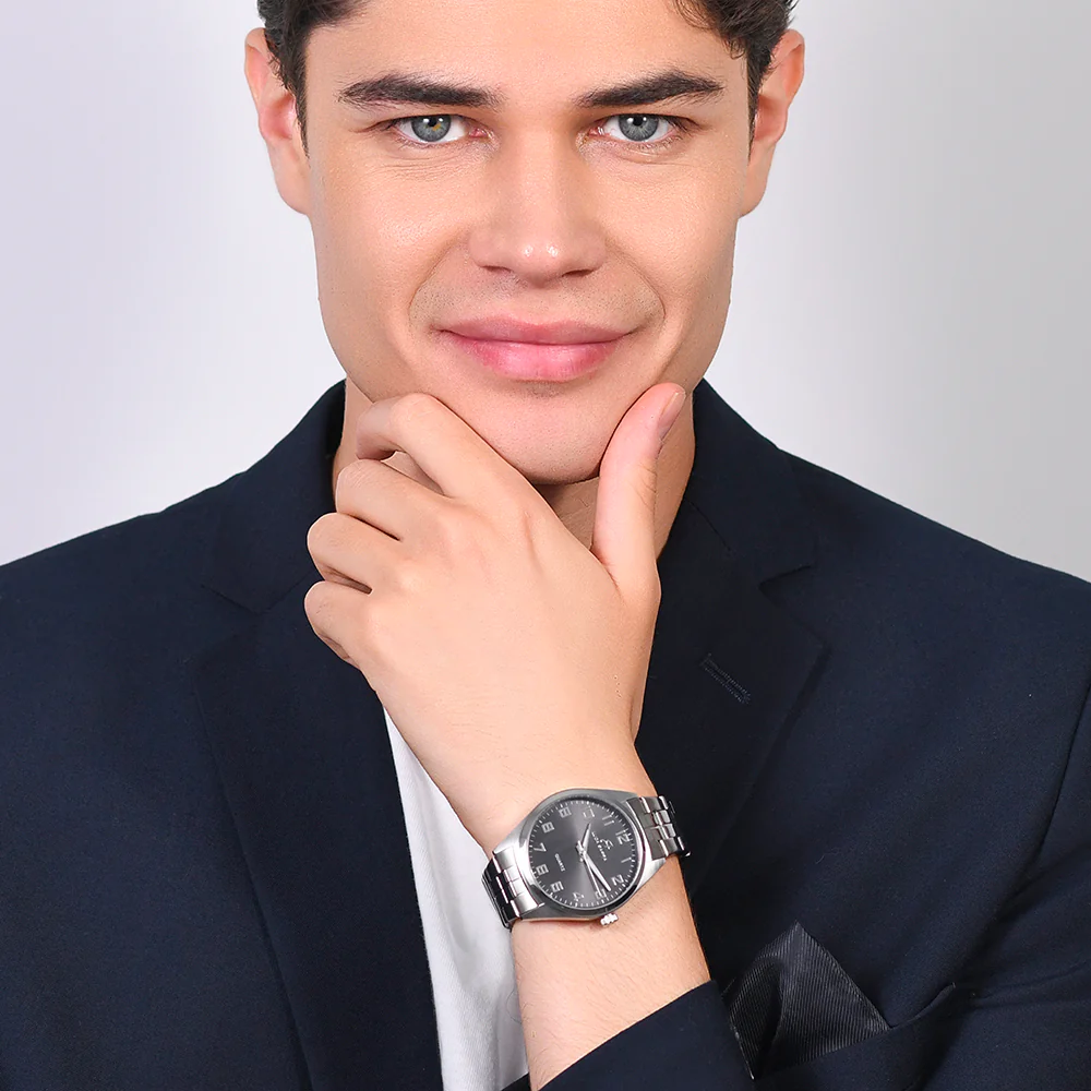 OROLOGIO UOMO IN ACCIAIO QUADRANTE NERO - Image 3