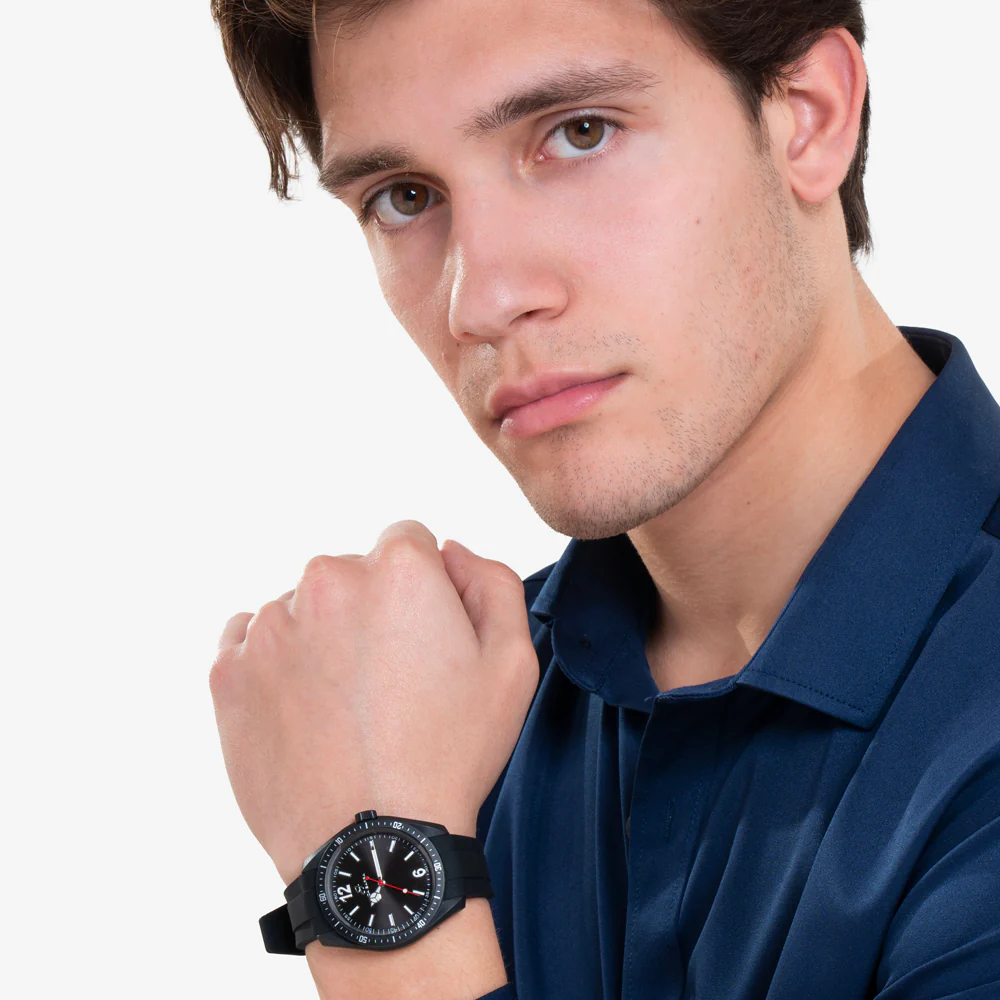 OROLOGIO UOMO IN SILICONE NERO - Image 3